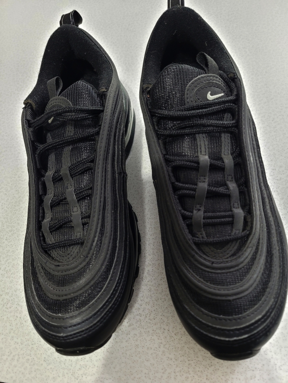 Nike Air Max 97 Women's Sz 8.5 Black Silver Running Shoes DM8347-001 - Picture 2 of 6